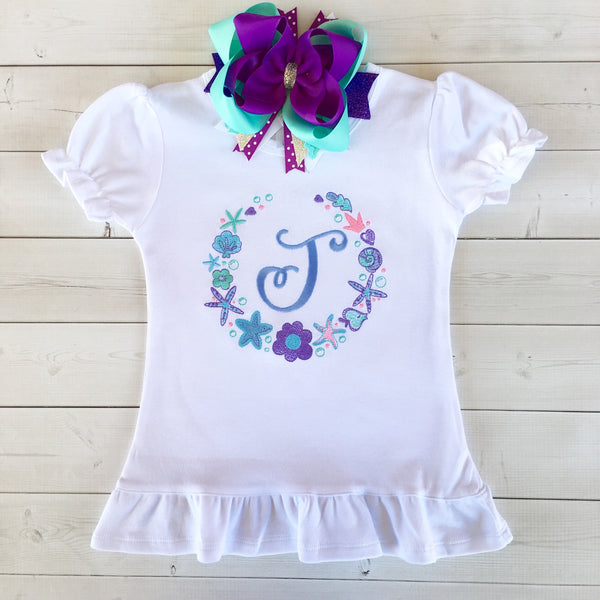 Mermaid Wishes - Ocean Frame Traditional Short Set