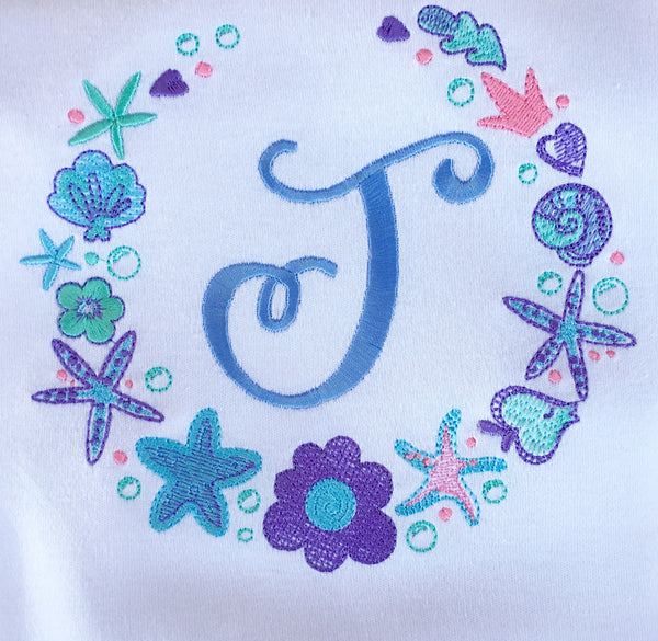 Mermaid Wishes - Ocean Frame Traditional Short Set