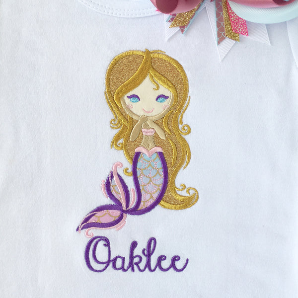 Majestic Mermaid Embroidered SHIRT ONLY