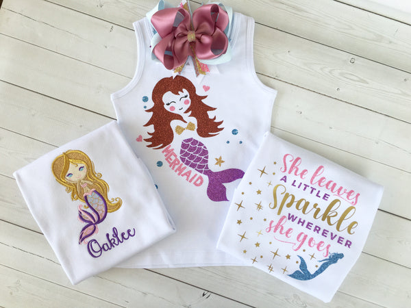 Majestic Mermaid Glitter SHIRT ONLY