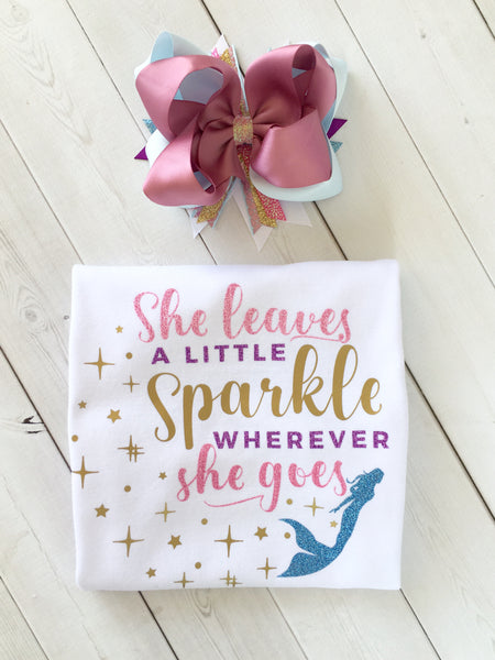 Majestic Mermaid "She Leaves A Little Sparkle" SHIRT ONLY