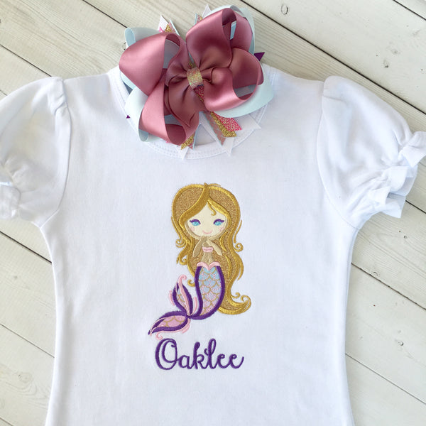 Majestic Mermaid Embroidered SHIRT ONLY