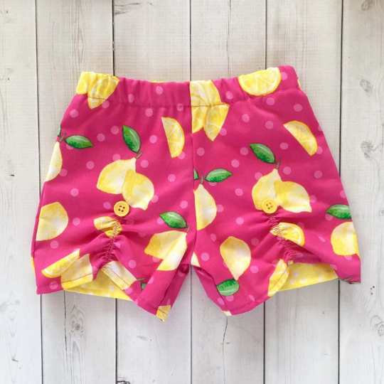 Lemon Squeezy Embroidered Jar Shirt and Peekaboo Short Outfit