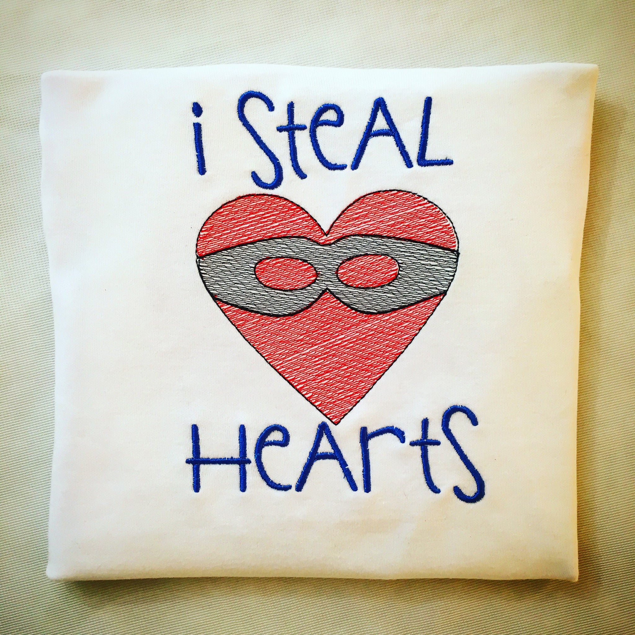 I Steal Hearts *BOYS* Embroidered SHIRT ONLY