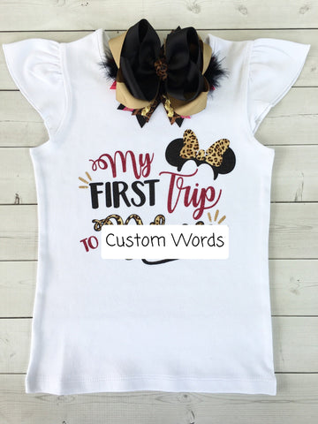 Safari "My First Trip" (GIRL) SHIRT ONLY