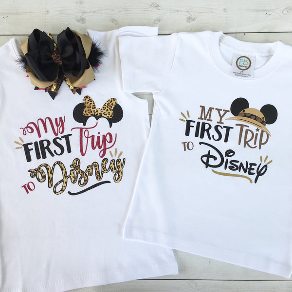 Safari My First Trip Boy Shirt ONLY