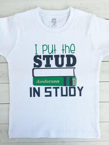School Days - Stud in Study BOY SHIRT ONLY