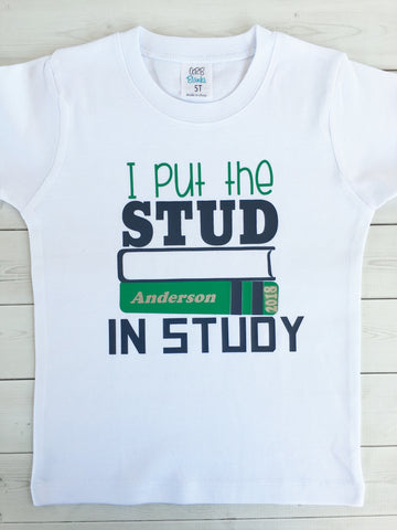 School Days - Stud in Study BOY SHIRT ONLY