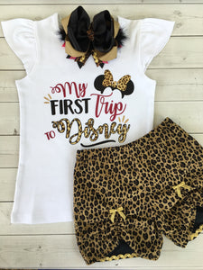 Safari "My First Trip" (Girls) Peek-a-boo Short Set