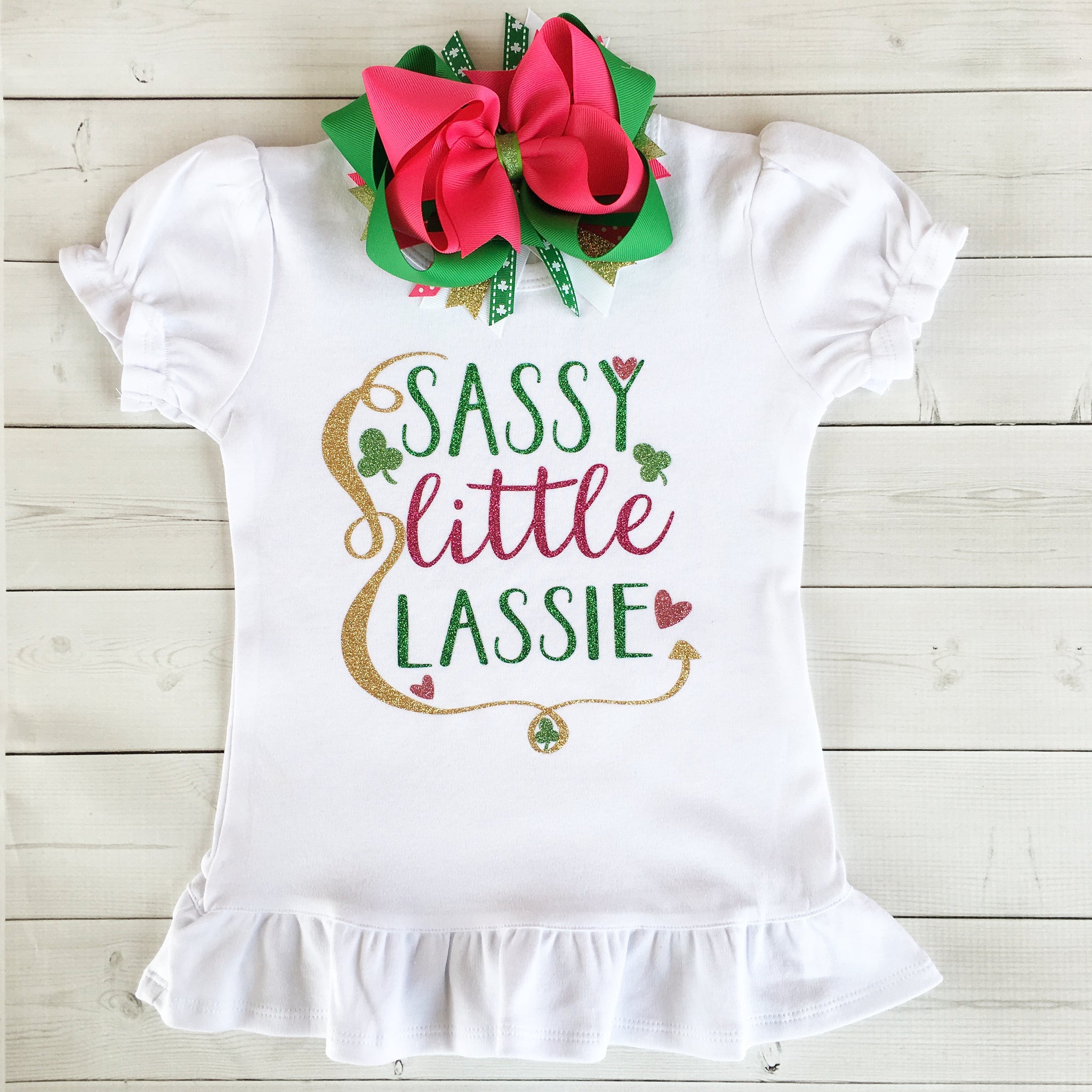 "Sassy Little Lassie" Glitter SHIRT ONLY