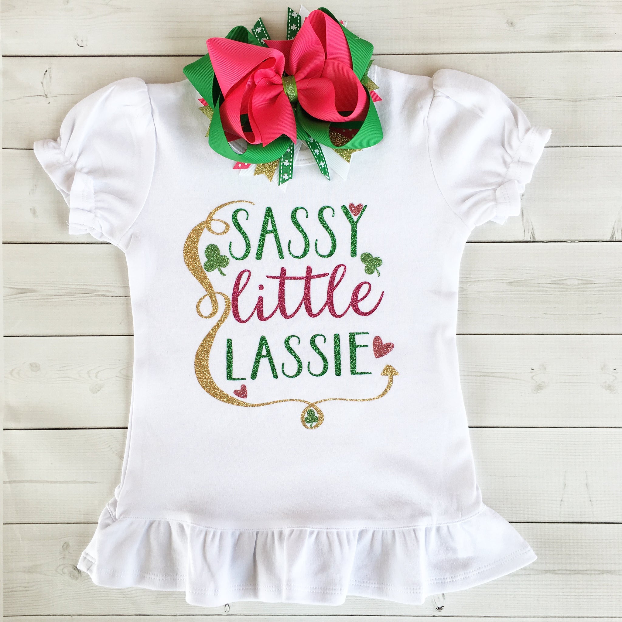 "Sassy Little Lassie" Glitter SHIRT ONLY