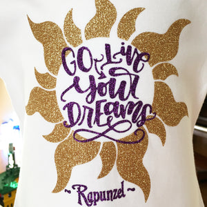 Classic Rapunzel Glitter Shirt ONLY