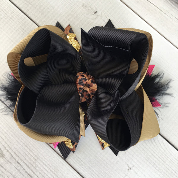 Safari Mouse (Girl) Double Ruffle Pant Set