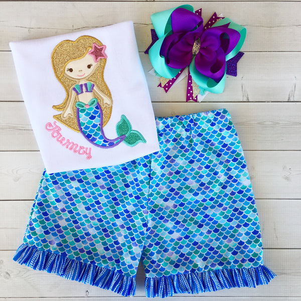 Mermaid Wishes - Mermaid Traditional Short Set