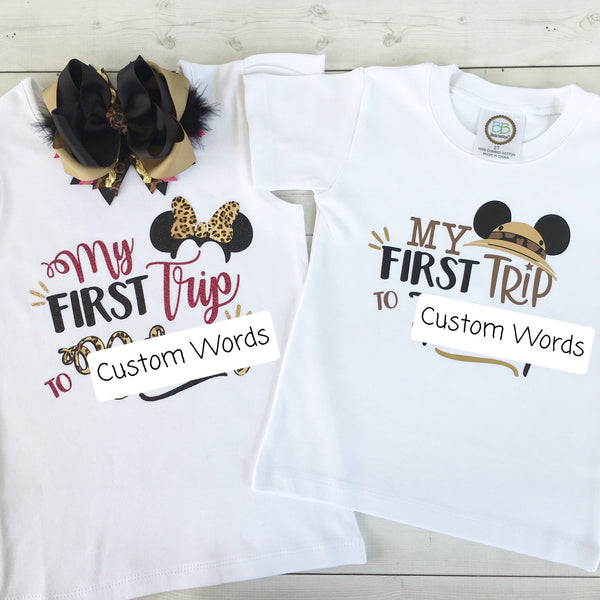 Safari "My First Trip" (GIRL) SHIRT ONLY