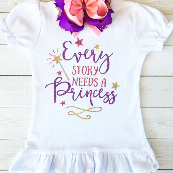 Home Sweet Home Princess Glitter Shirt ONLY