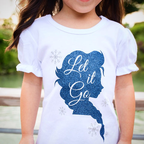 Glitter Snow Princess Shirt Only