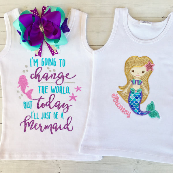 Mermaid Wishes - Glitter Change the World SHIRT ONLY