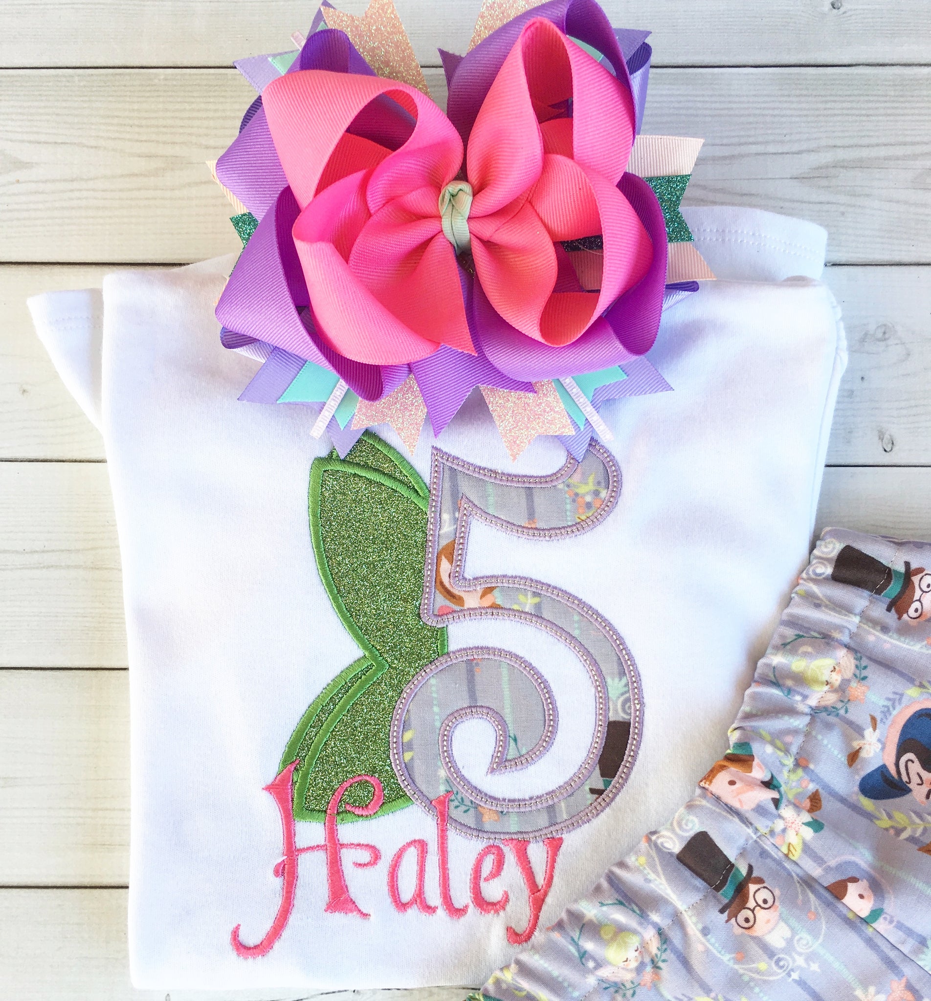 Fairy Birthday Embroidered SHIRT ONLY