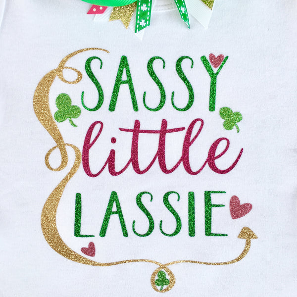 "Sassy Little Lassie" Glitter SHIRT ONLY
