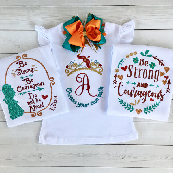 Be Brave Little One - Glitter "Be Strong" Shirt ONLY