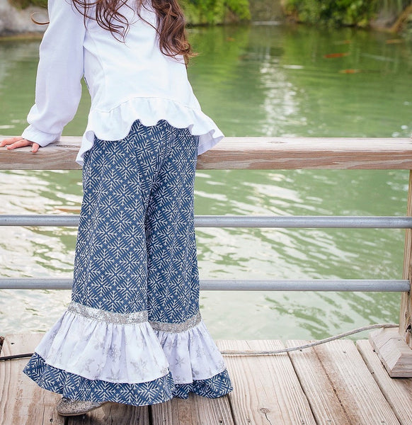 Embroidered Ice Carriage Pant Set