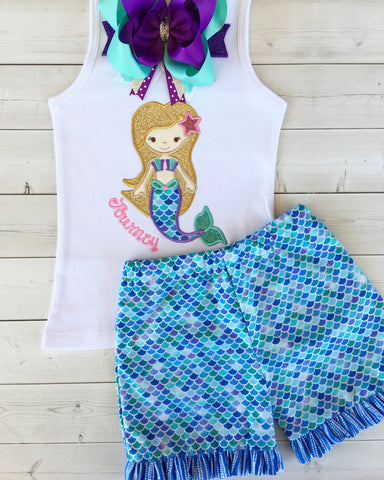 Mermaid Wishes - Mermaid Traditional Short Set