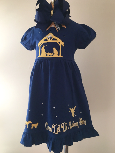 Girls nativity dress discount