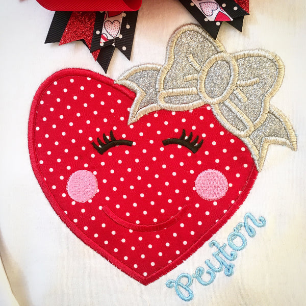 Happy Heart Embroidered SHIRT ONLY
