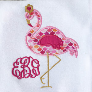 Pretty In Pink (Embroidered Flamingo) SHIRT ONLY