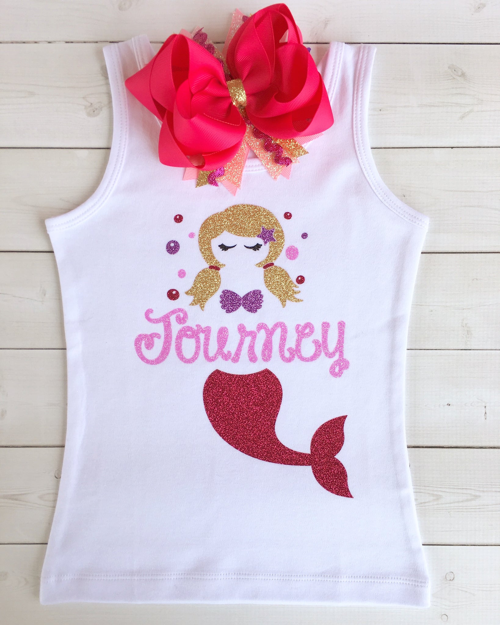 Mermaid Vibes Glitter Shirt ONLY