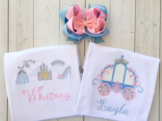 Cinderella's Embroidered Sketch Shirt ONLY