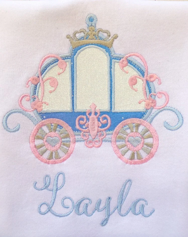 Cinderella's Embroidered Carriage Shirt ONLY