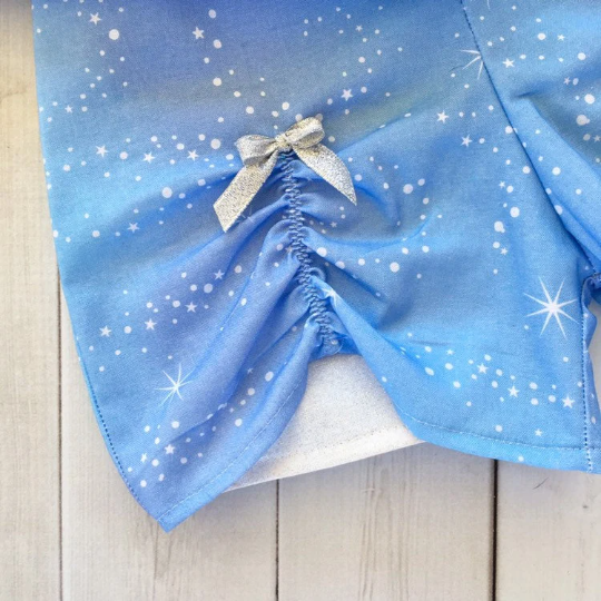 Cinderella's Embroidered Carriage Shirt and Peek-a-boo Shortie Set