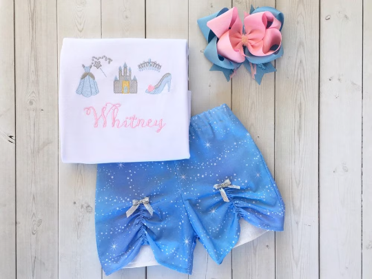 Cinderella's Sketch Shirt and Peekaboo Short Set