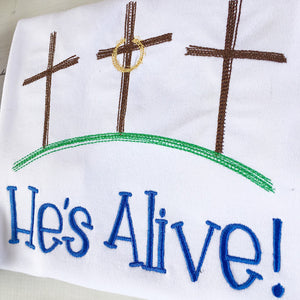 He's Alive Embroidered Shirt for Boys