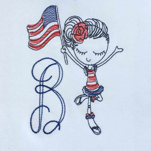 All American Girl - Celebrate Freedom Peek-a-boo Short Set