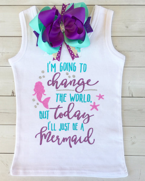 Mermaid Wishes - Glitter Change the World SHIRT ONLY