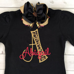 Woke Up Flawless Embroidered Initial SHIRT ONLY