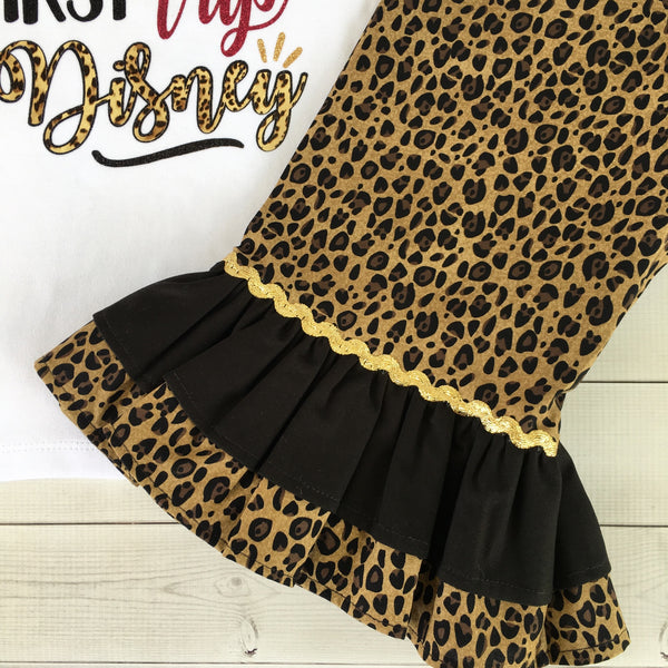 Safari "My First Trip" Double Ruffle Pant Set
