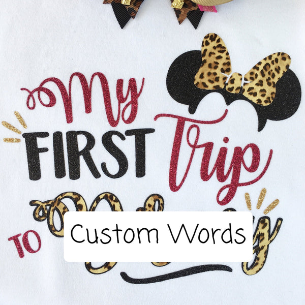 Safari "My First Trip" (GIRL) SHIRT ONLY