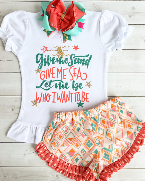 Summer's Calling Glitter Give Me Sea SHIRT ONLY