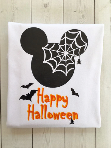 Happy Halloween Web Mouse Boy's Shirt ONLY