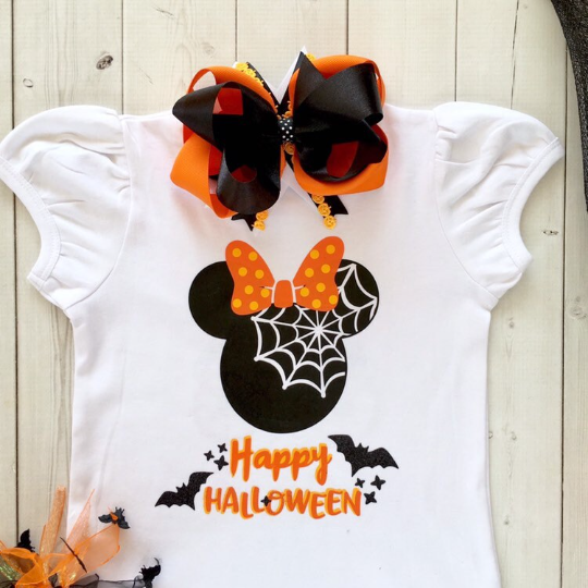 Happy Halloween Web Girl Mouse Shirt and Ruffle Pant