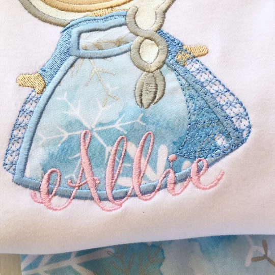 Ice Queen Embroidered Shirt ONLY