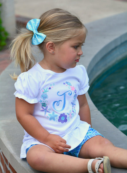 Mermaid Wishes - Ocean Frame Peek-a-boo Short Set
