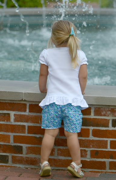 Mermaid Wishes - Ocean Frame Peek-a-boo Short Set