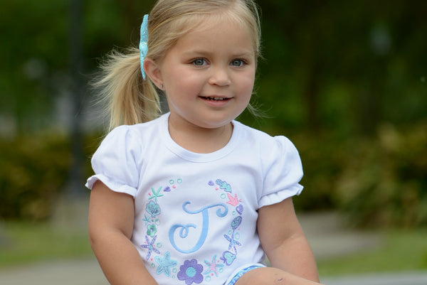 Mermaid Wishes - Ocean Frame Peek-a-boo Short Set