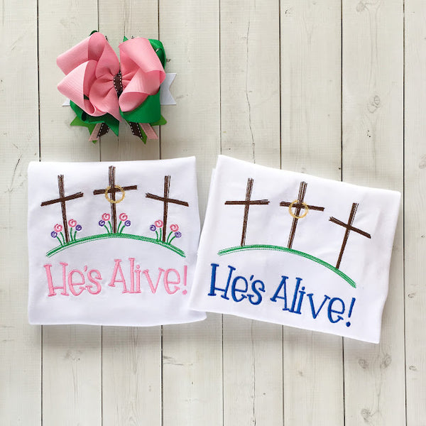 He's Alive Embroidered Shirt and Peekaboo Shortie Set