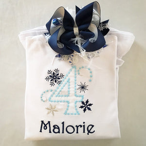 Snow Princess "Birthday" Shirt ONLY